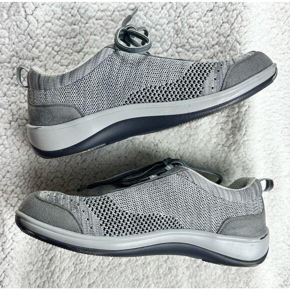 Orthofeet Palma 716 Women's Stretch Knit Shoes Gray Sneakers - size 8.5 - Picture 5 of 9